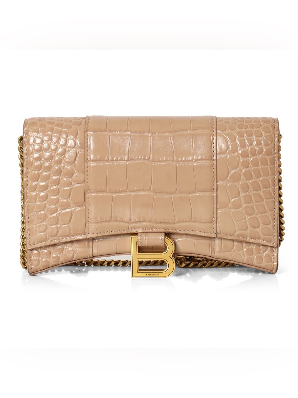 Balenciaga Hourglass bag wallet on chain
